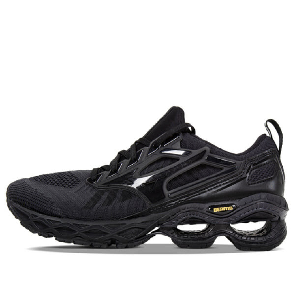 

Кроссовки x high snobiety x beams wave creation waveknit black Mizuno, черный