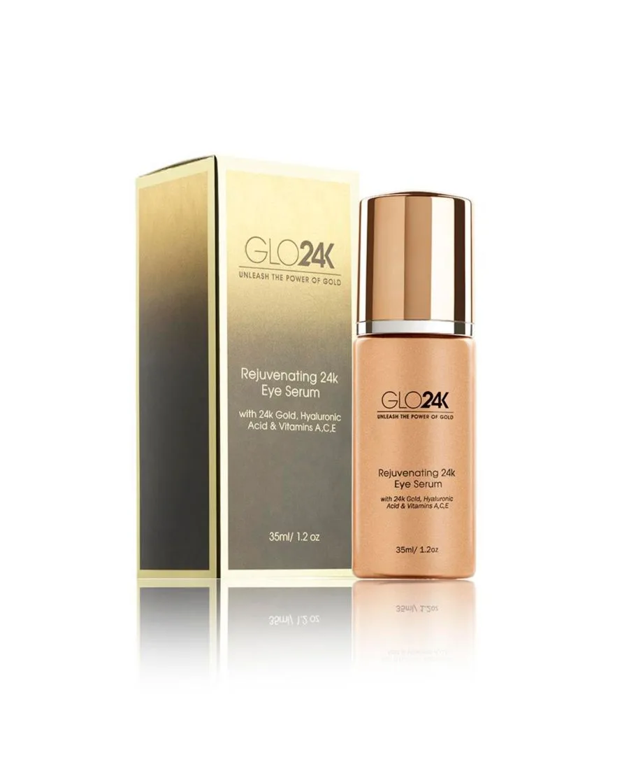 GLO24K Омолаживающая сыворотка для глаз с 24-каратным золотом, 35 г — фото 2