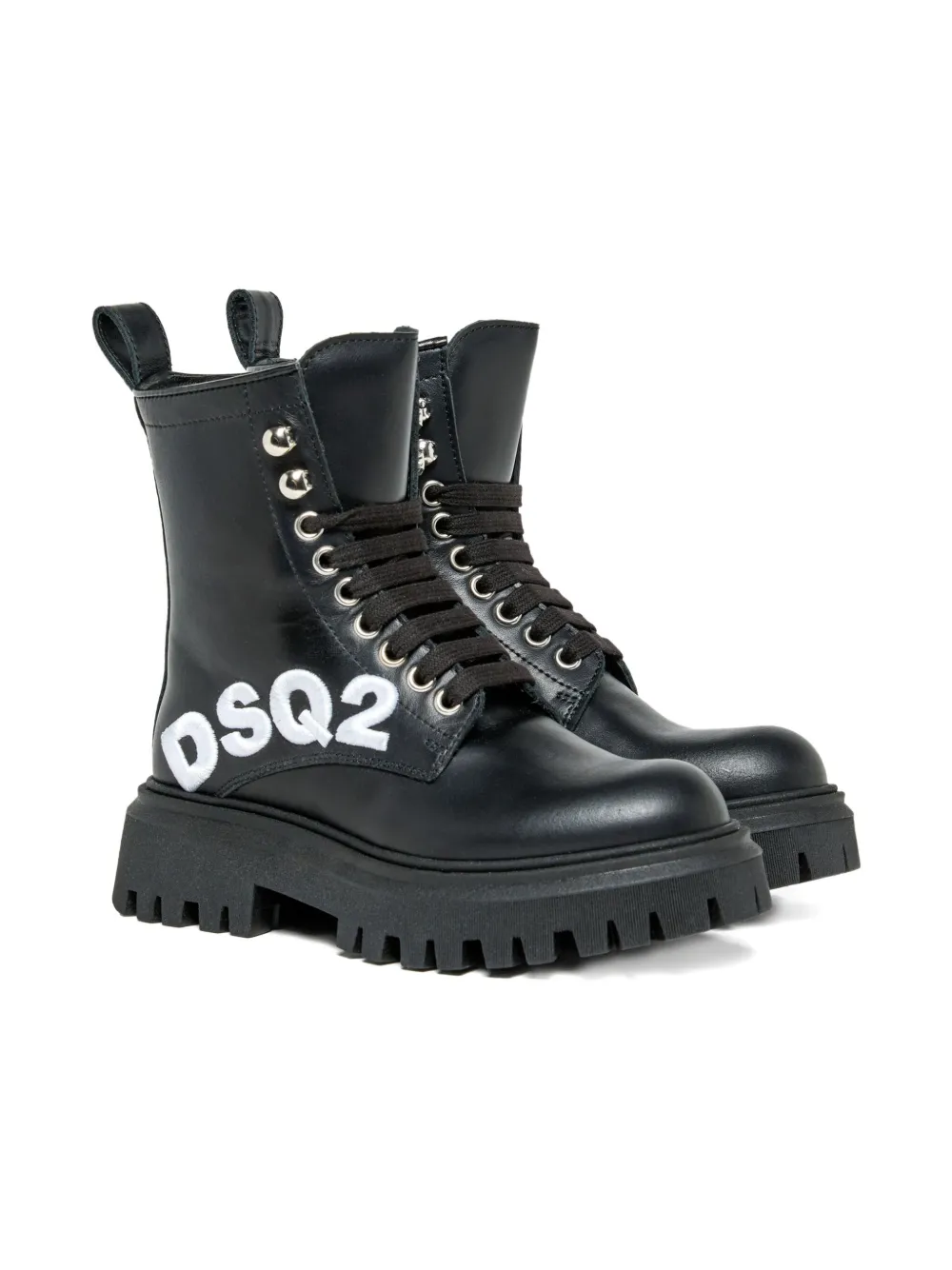 

Ботинки на шнуровке DSQUARED2 KIDS, черный