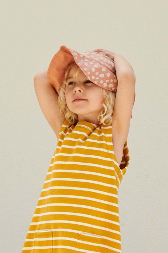 

Двусторонняя шапка для мальчиков и девочек Amelia Reversible Sun Hat Liewood, розовый