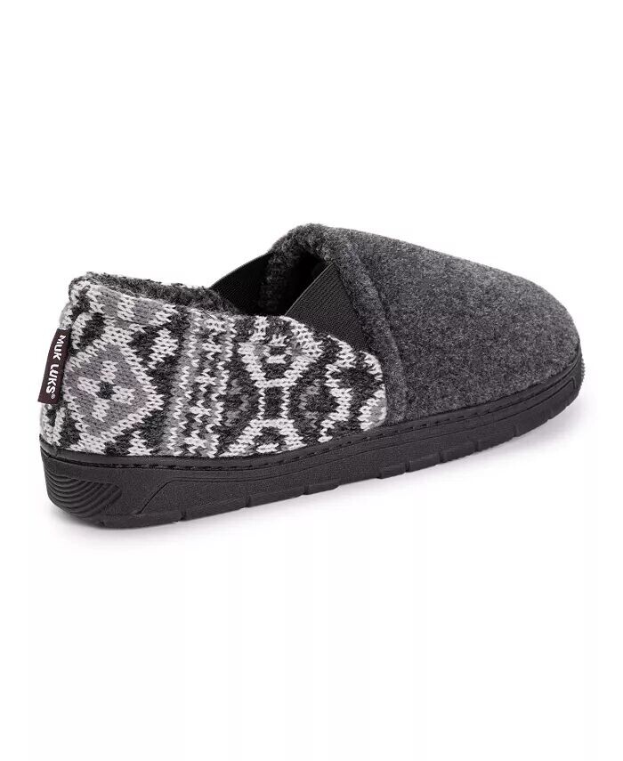 Мужские тапочки Kristof, темно-синие, L (12-13) MUK LUKS, черный — фото 2