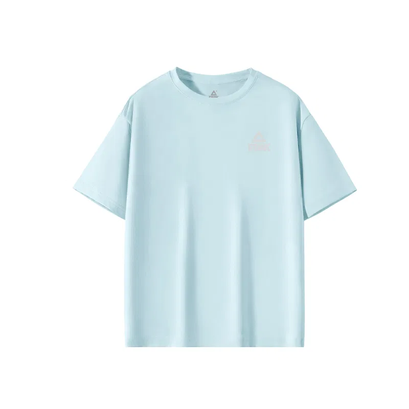 Футболка детская с логотипом PEAK Light Blue