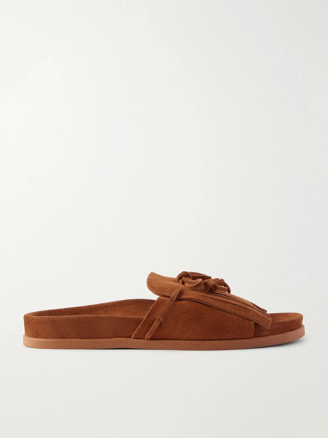 Замшевые шлепанцы Amfiliki Ancient Greek Sandals, коричневый