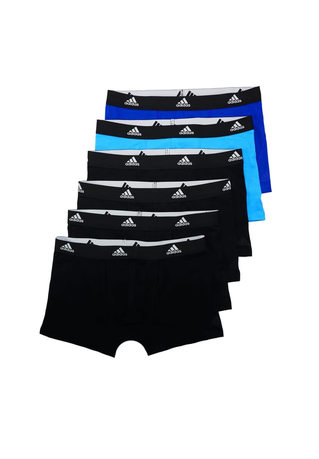 

Трусы-Боксеры с логотипом на поясе 6 пар в упаковке Adidas, мультиколор