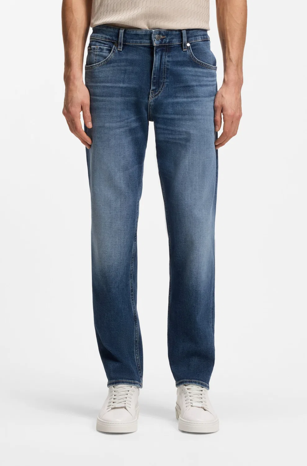 Джинсы Boss Regular Jeans C-Re.Maine темно-синего цвета — фото 2