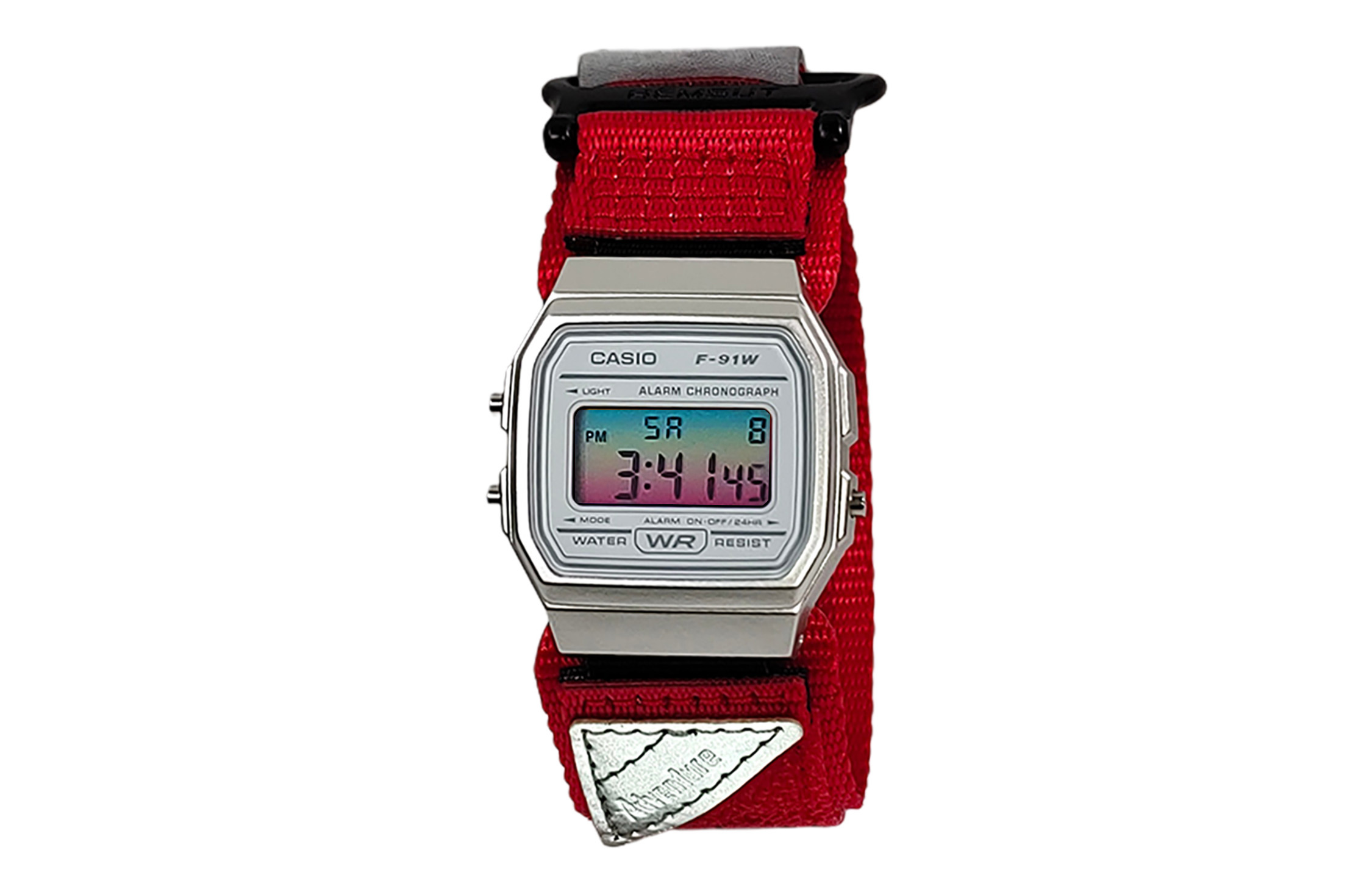 

CASIO Ретроффит серия кварцевый механизм нейлоновый ремешок часы унисекс белый циферблат