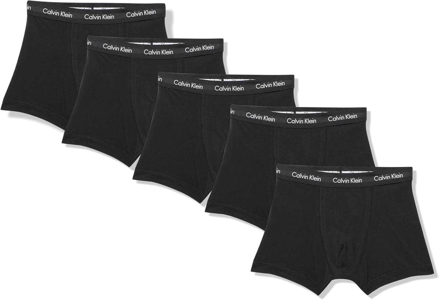 

Мужские боксеры Calvin Klein из хлопка и эластичного материала, комплект из 5 пар, 5 Black