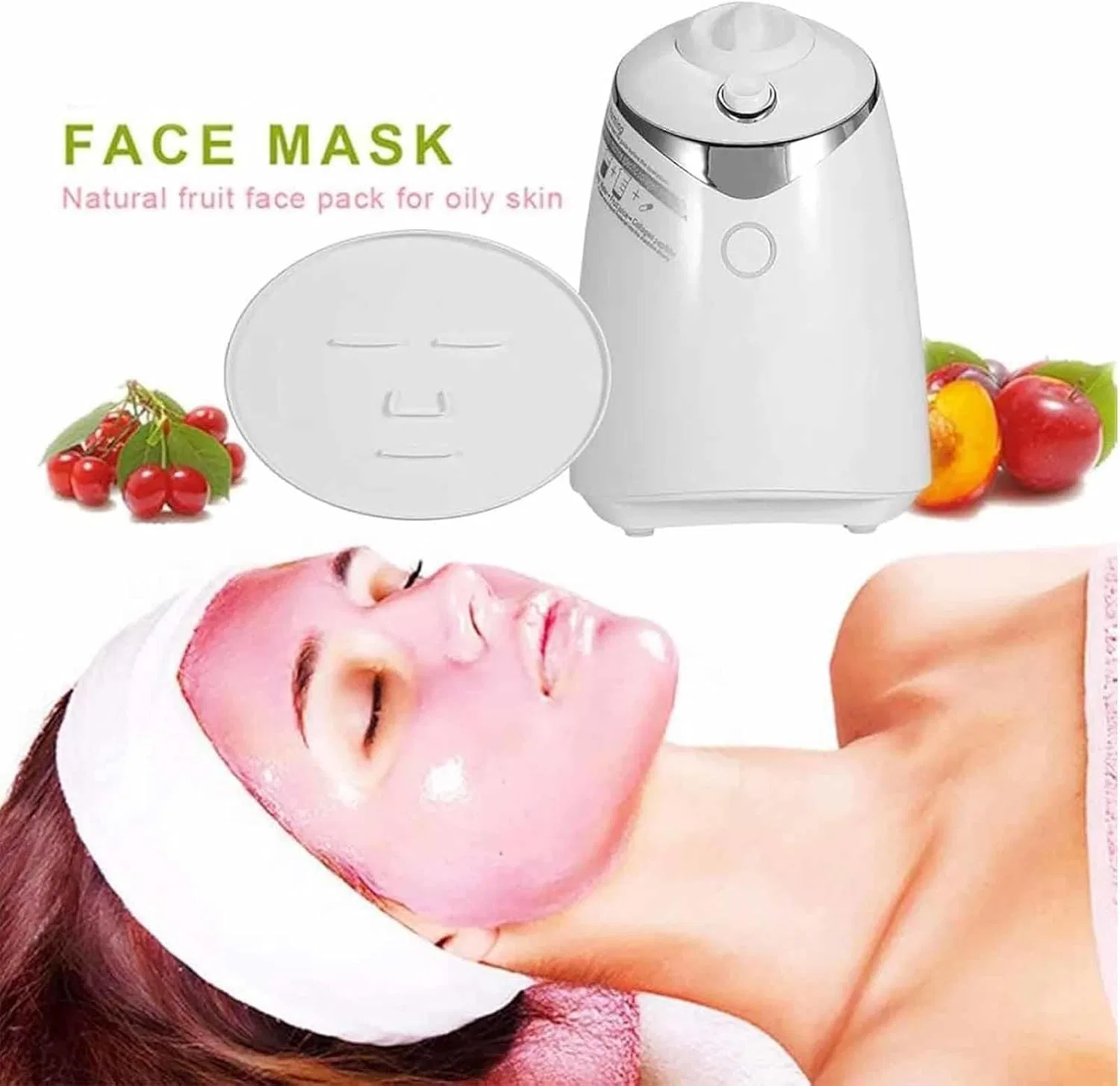 Маска для лица Mttxy — Машина для приготовления масок Automatic Mask Maker с 32 коллагеновыми пилюлями, белая, 100 мл — фото 2