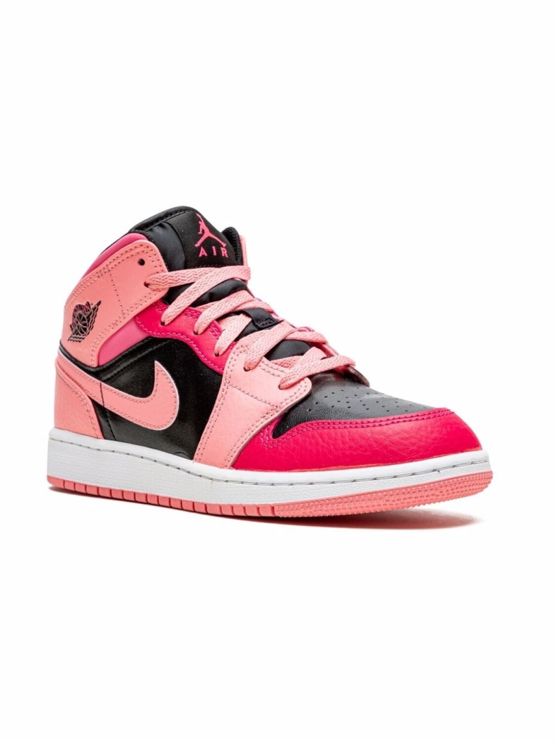 

Кроссовки Air Jordan 1 Mid Coral Chalk Jordan Kids, красный