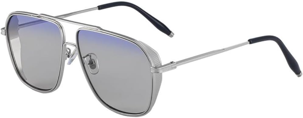 

Большие солнцезащитные очки в стиле стимпанк для мужчин, роскошные винтажные солнцезащитные очки в стиле панк, модные солнцезащитные очки с защитой от УФ-излучения UV400 UUPTTPL, C7silverlightgray