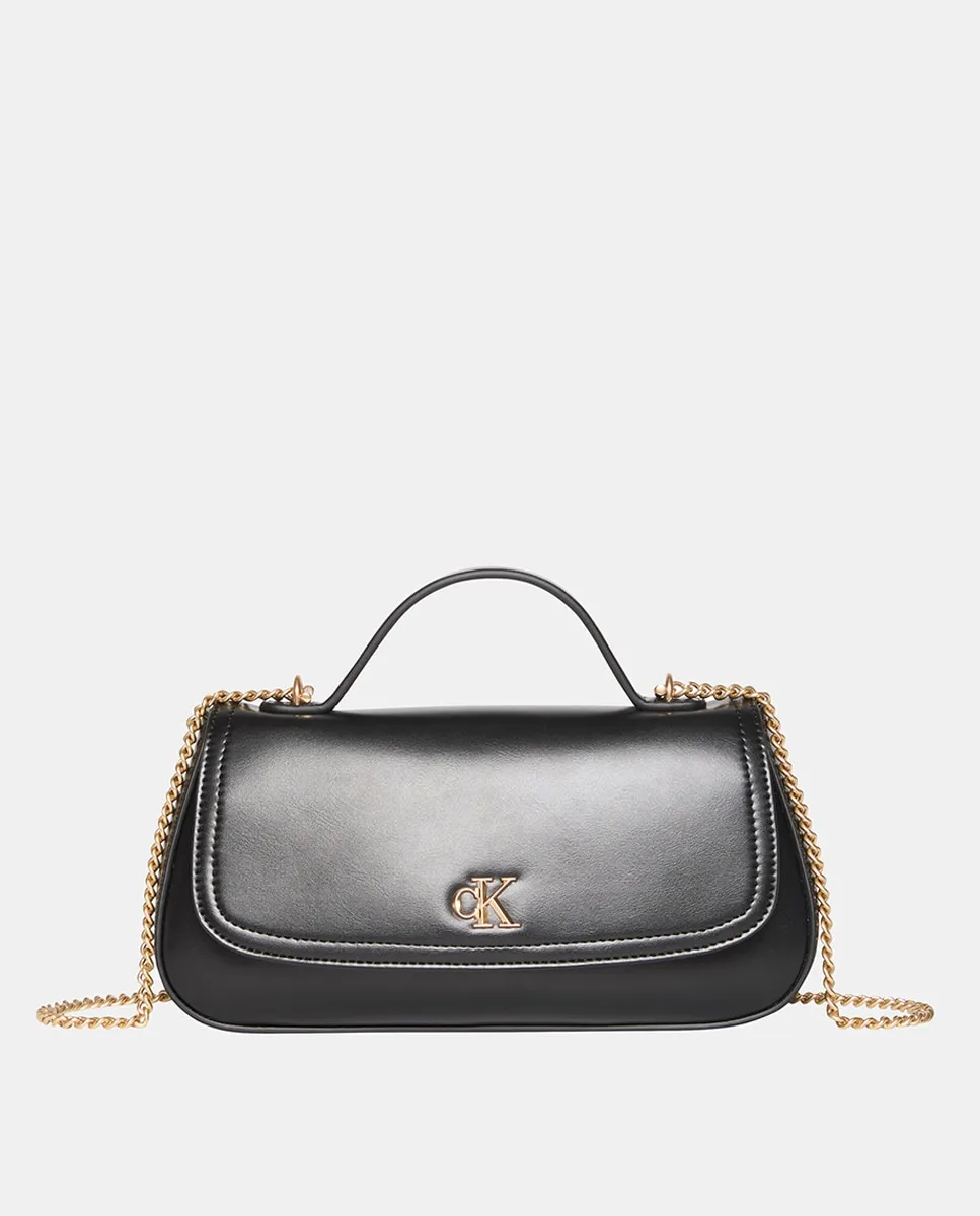 

Сумка через плечо с ручкой-цепочкой Calvin Klein, черный