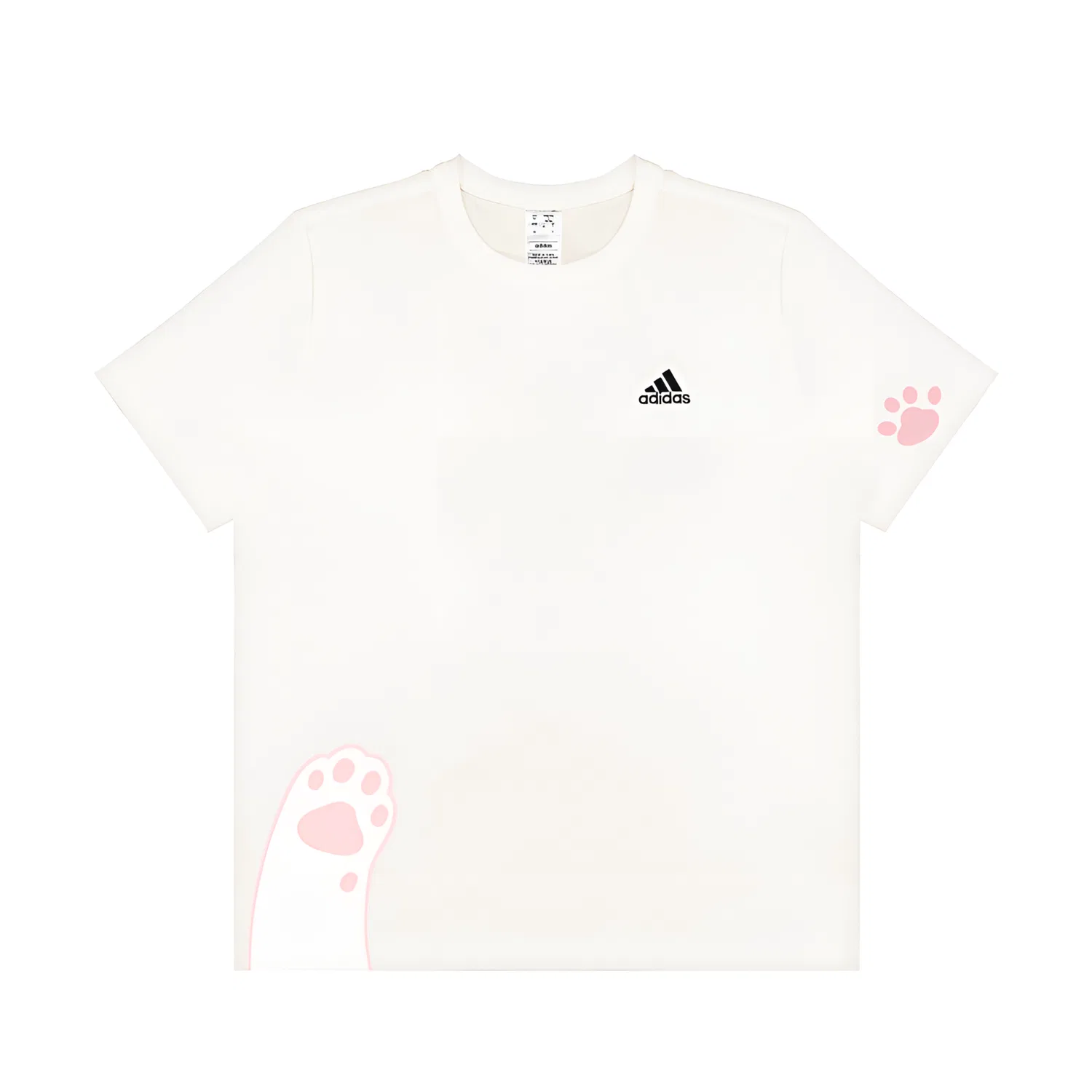 Футболка с принтом кошачьей лапки Adidas Cat Paw Pink
