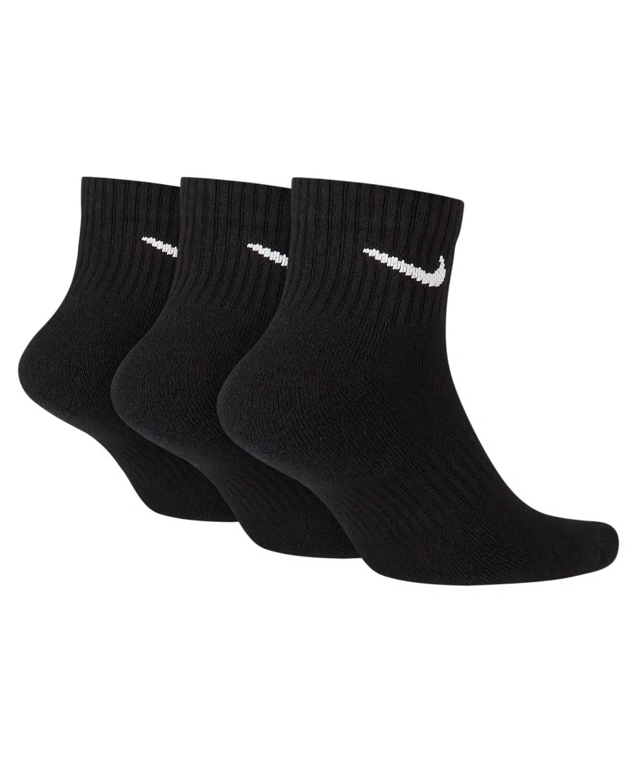 Мужские носки длиной до щиколотки (3 шт.) Nike, черный/белый — фото 2