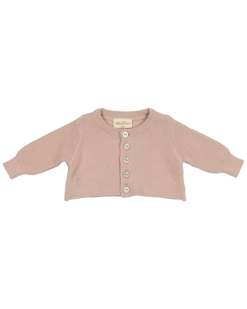 

Кардиган Mon Tresor с элегантным воротником, розовый