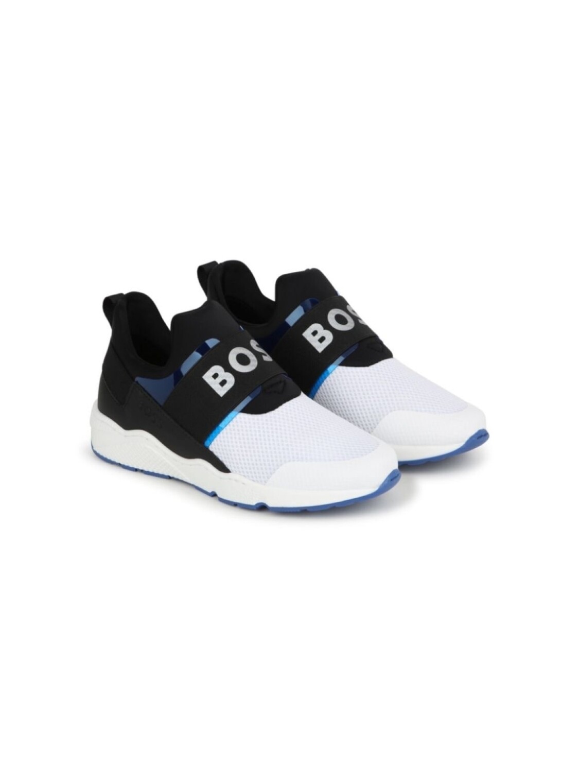 

BOSS Kidswear слипоны с логотипом, синий