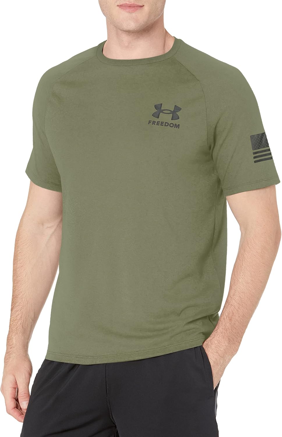 

Футболка с коротким рукавом Freedom Tech от Under Armour Mens, (393) Marine Od Green/Black, Черный, Футболка с коротким рукавом Freedom Tech от Under Armour Mens, (393) Marine Od Green/Black
