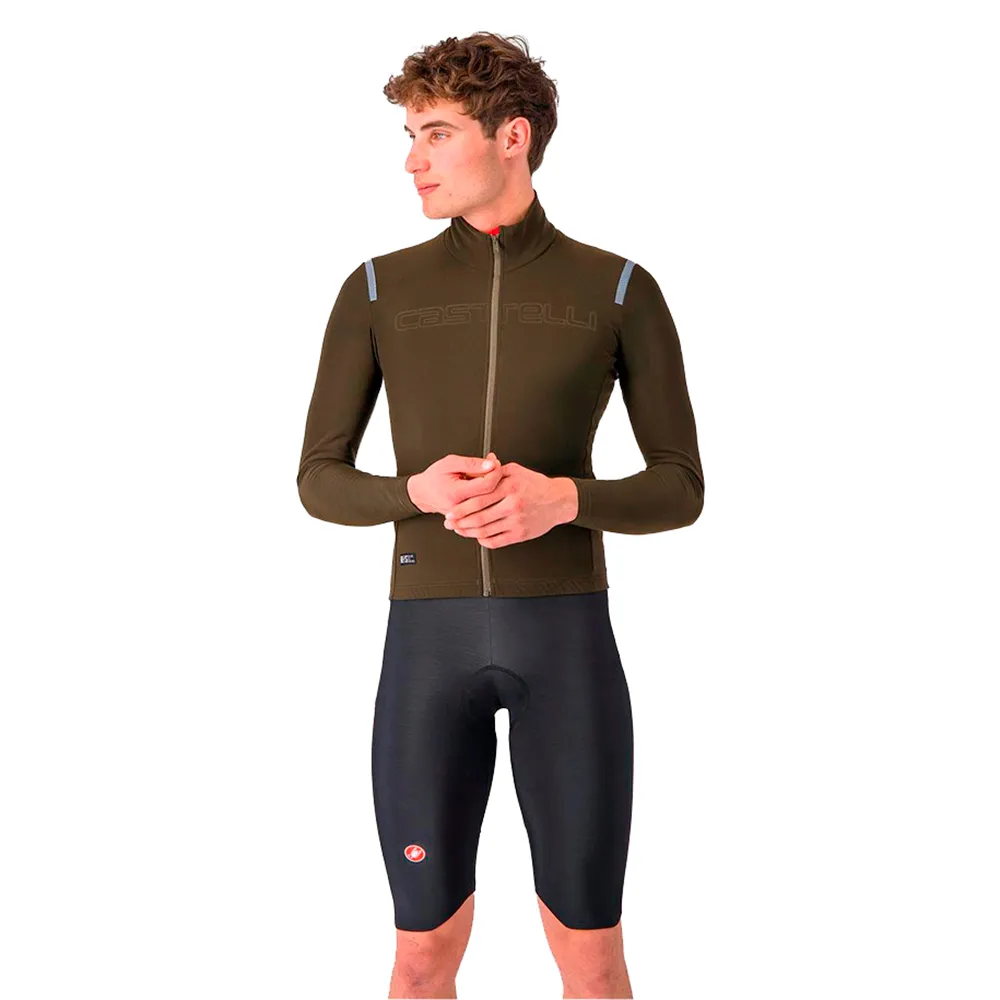 

Шорты с нагрудником Castelli Omloop Thermal, зеленый