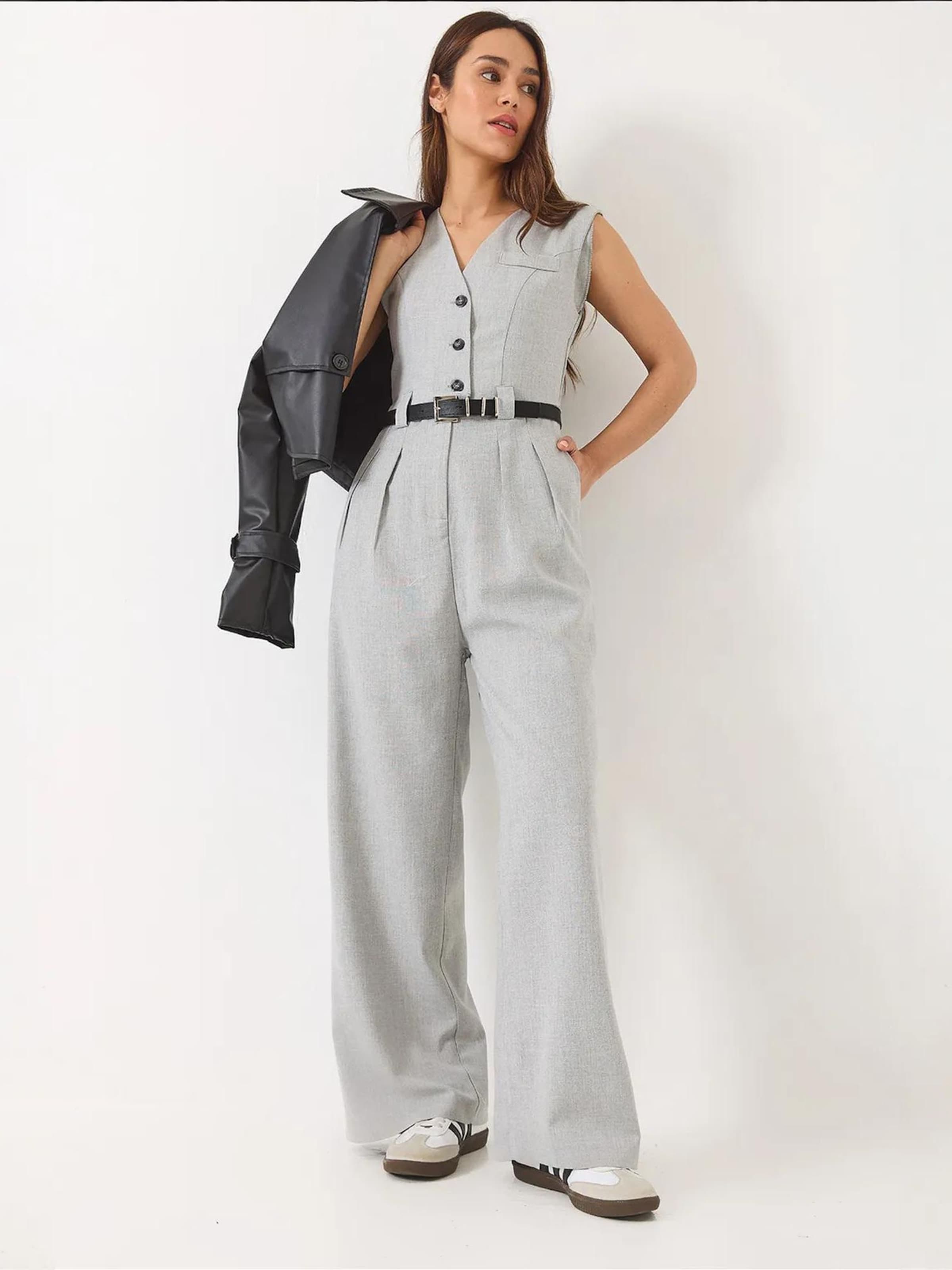 

Bianco Lucci Комбинезон в светло-сером цвете