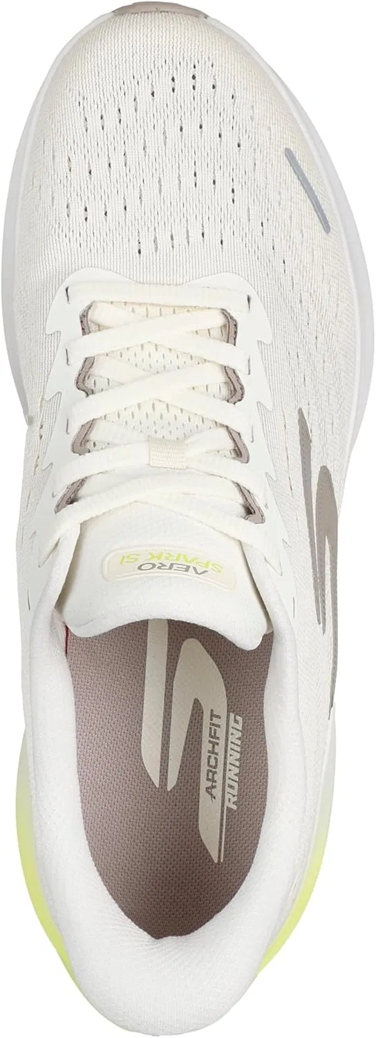 Мужские кроссовки Skechers Aero Spark Hands Free без шнурков, Off White Textile Trim — фото 3