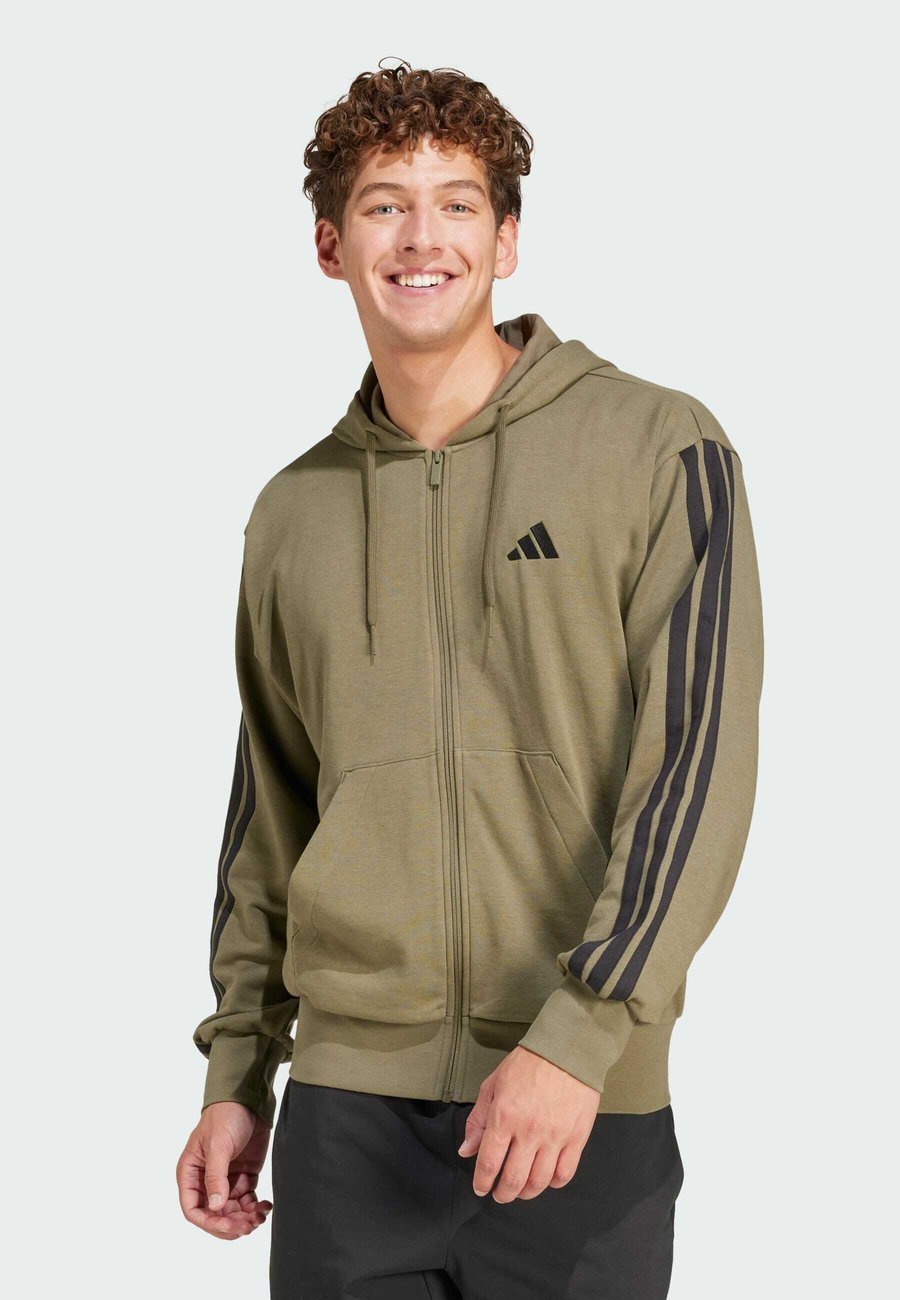 

Толстовка Adidas Sportswear Zip-up sweatshirt, Olive Strata Black/Olive