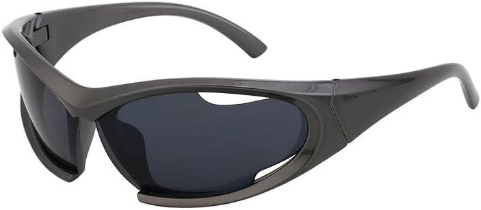 

Женские велосипедные солнцезащитные очки в стиле инопланетян Y2K, выполненные в европейском и американском стиле | Мужской ветрозащитный чехол для активного отдыха Gksbnck, C3