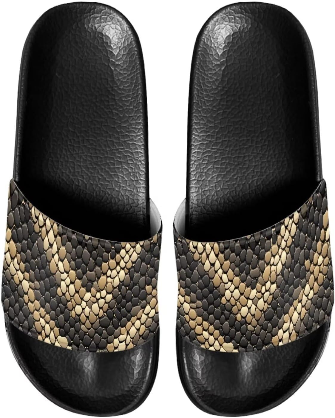 

Мужские повседневные сандалии-тапочки Jrysaedy для улицы и дома, Snake Skin Texture