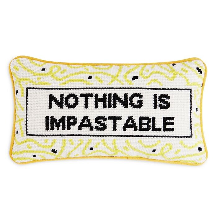 

Furbish Studio Nothing is Impastable Декоративная подушка с острием иглы, желтый