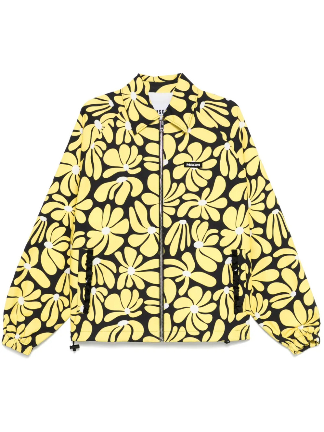 

MSGM куртка с цветочным принтом, желтый