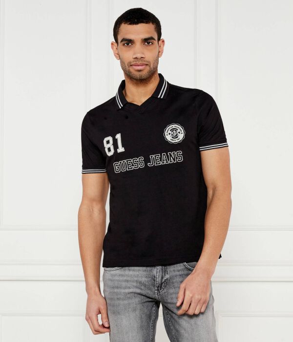 

Рубашка поло Regular fit Guess Jeans, черный