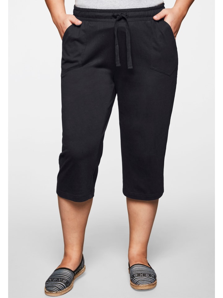 

Тканевые шорты sheego, черный