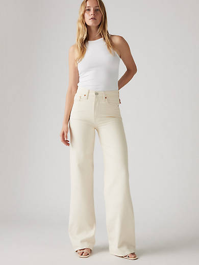 

Джинсы женские Ribcage Wide Leg Levi's, цвет Barely Freezing - White