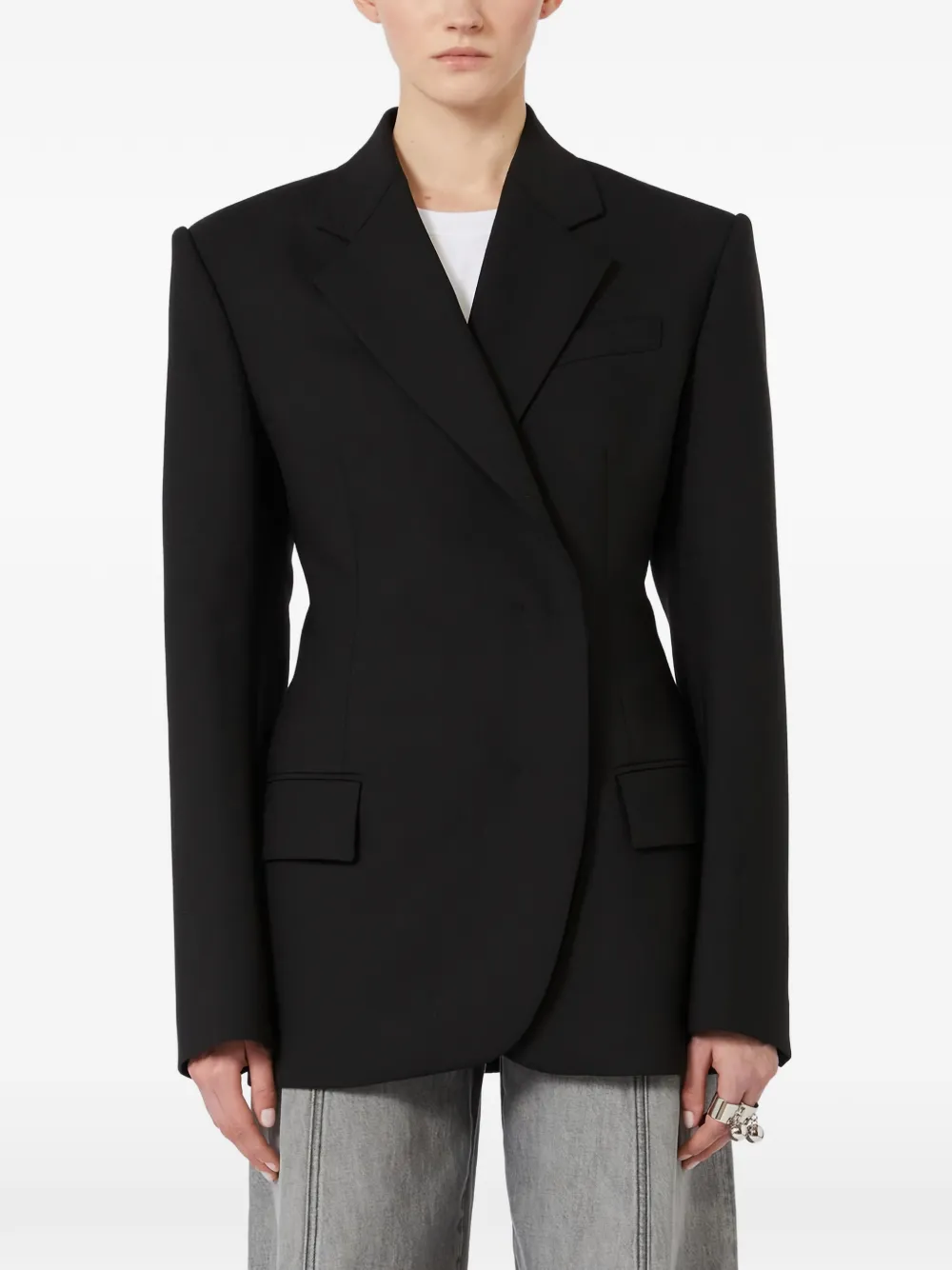 

Приталенный пиджак Max Mara, черный