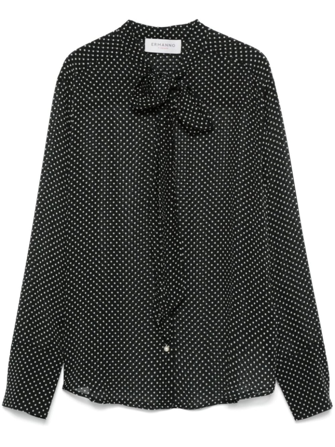 

ERMANNO FIRENZE рубашка в горох, черный