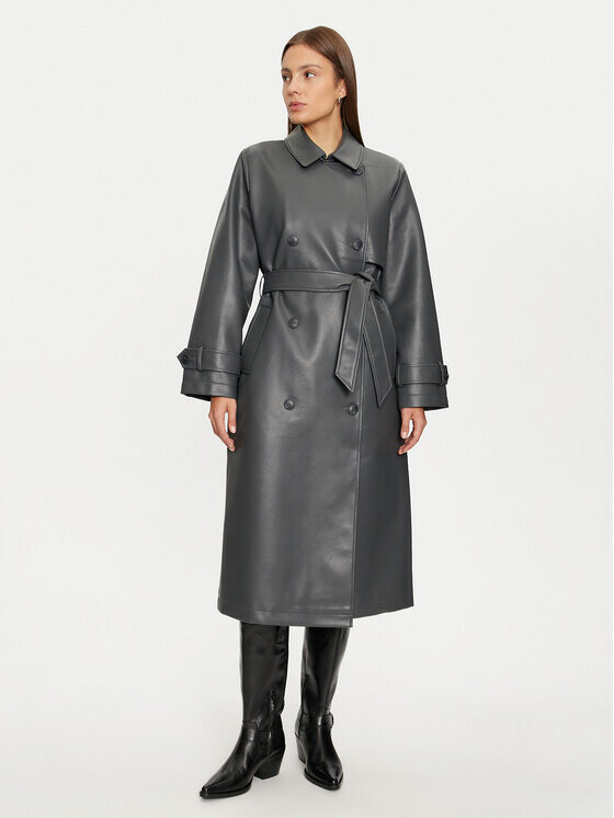 

Пальто из линя стандартной посадки Vero Moda, серый