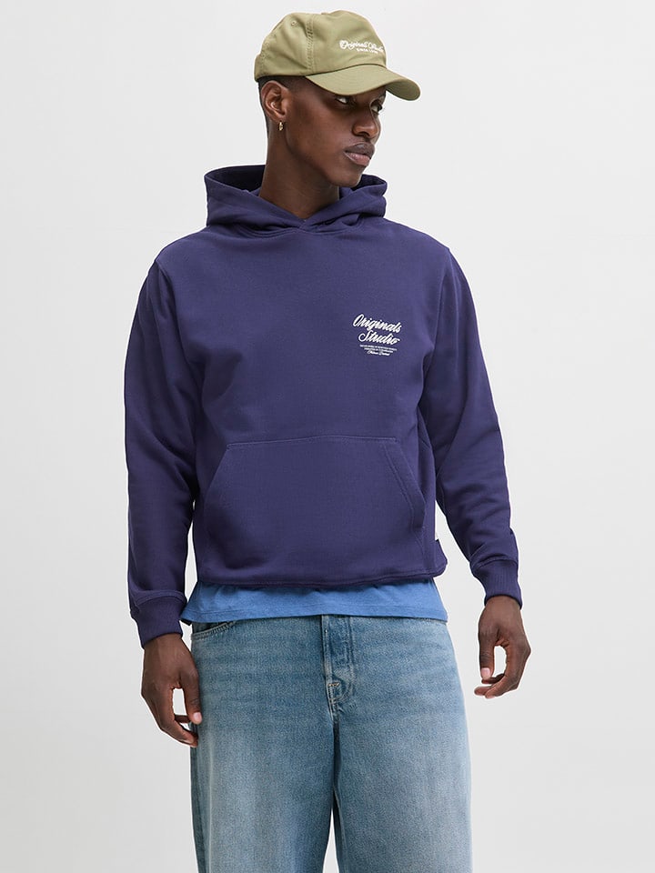 

Толстовка с капюшоном Jack & Jones, темно-синий