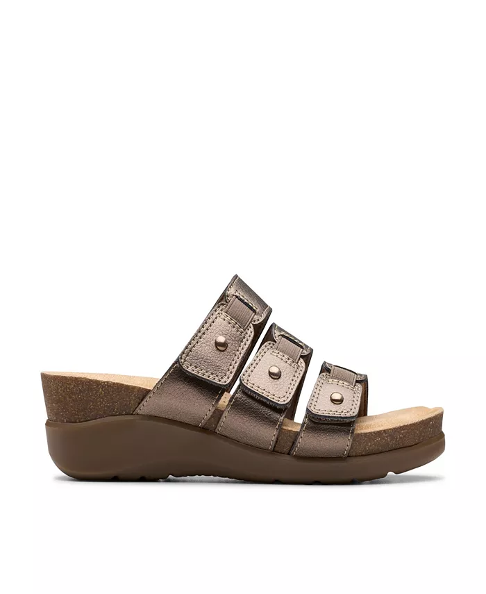 Коллекция Женские Босоножки Calenne Lily на платформе Clarks, коричневый — фото 2