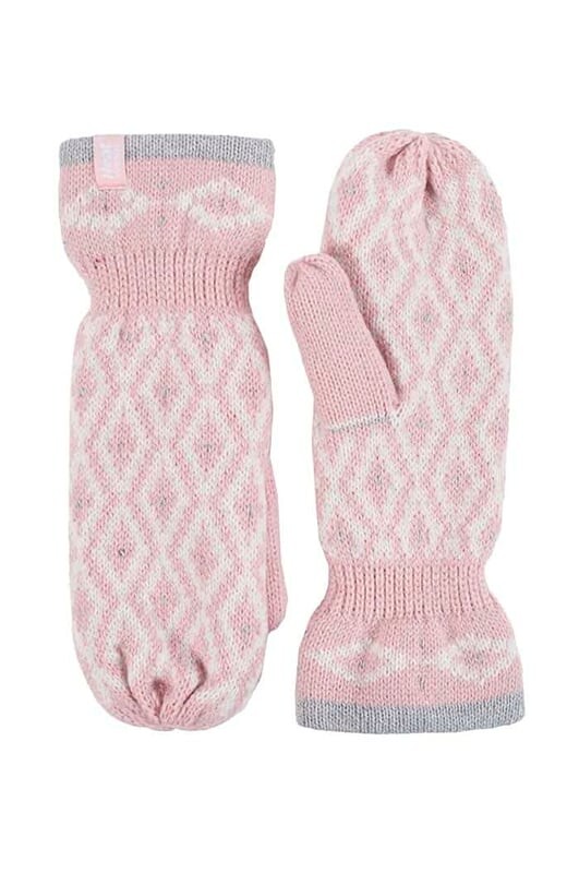 

Утепленные зимние варежки женские на флисовой подкладке Heat Holders, красный