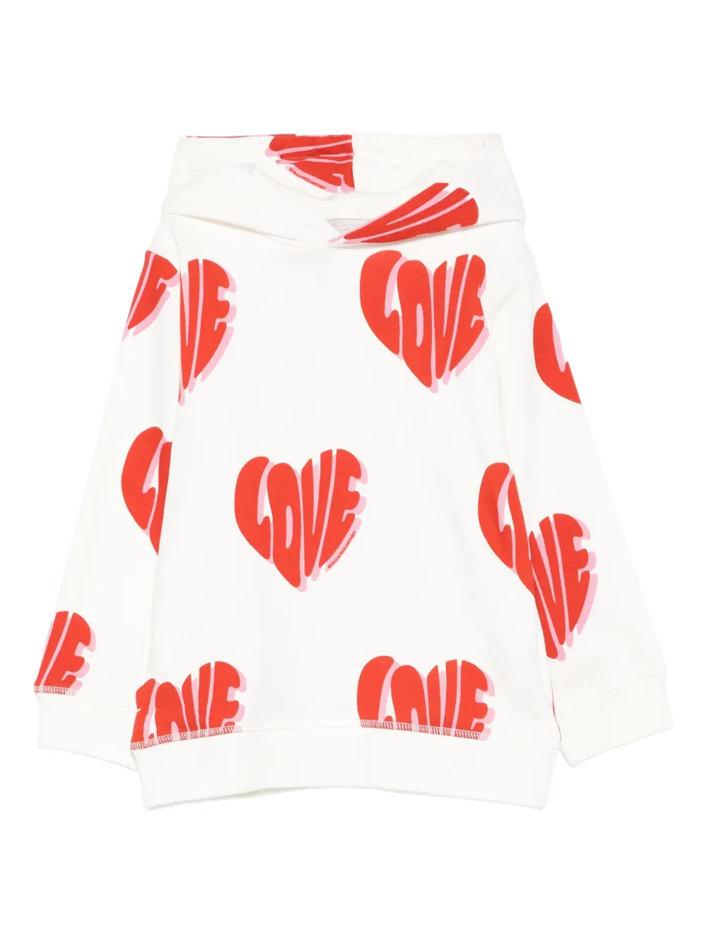

Толстовка с капюшоном и принтом Stella McCartney Kids, белый