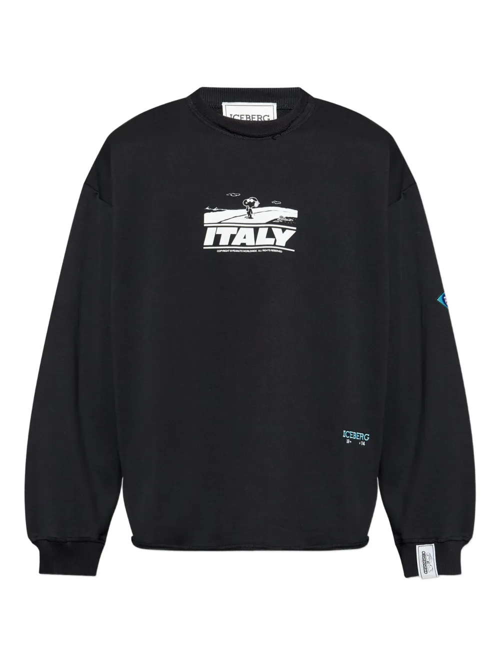 

Толстовка с круглым вырезом X Peanuts Iceberg, черный