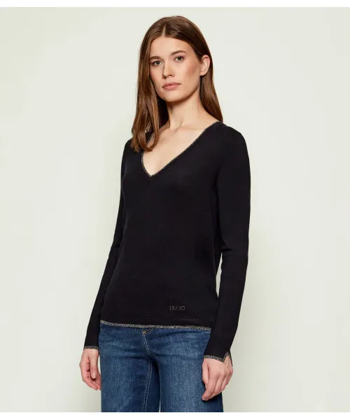 

Свитер Slim fit Liu Jo, черный