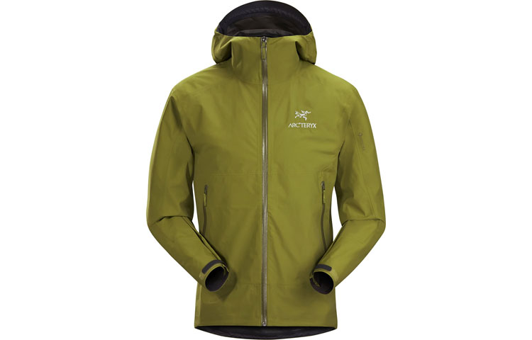 

Arcteryx Дышащая ветровка Zeta Series для походов на открытом воздухе, водонепроницаемая и ветрозащитная, мужская осенняя, Elytron Green