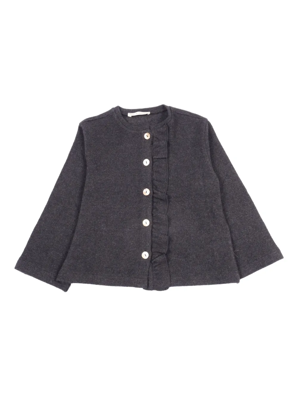 

Кардиган на пуговицах с оборками Zhoe & Tobiah, серый