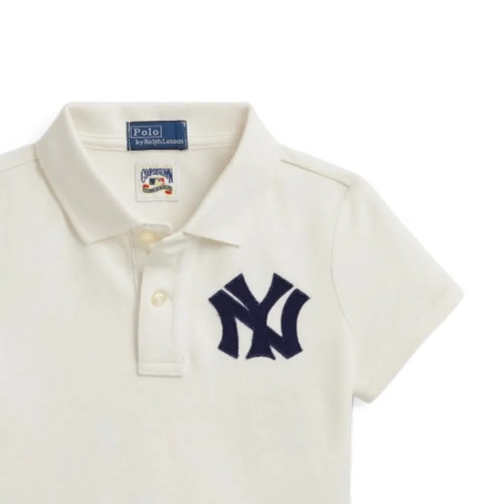 Поло детское Classic Version Yankees Polo Ralph Lauren белое — фото 4