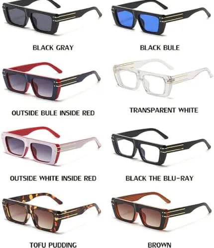 

Винтажные прямоугольные солнцезащитные очки для женщин, маленькие квадратные солнцезащитные очки для мужчин, модные прямоугольные очки MTZJH, C1blackgray