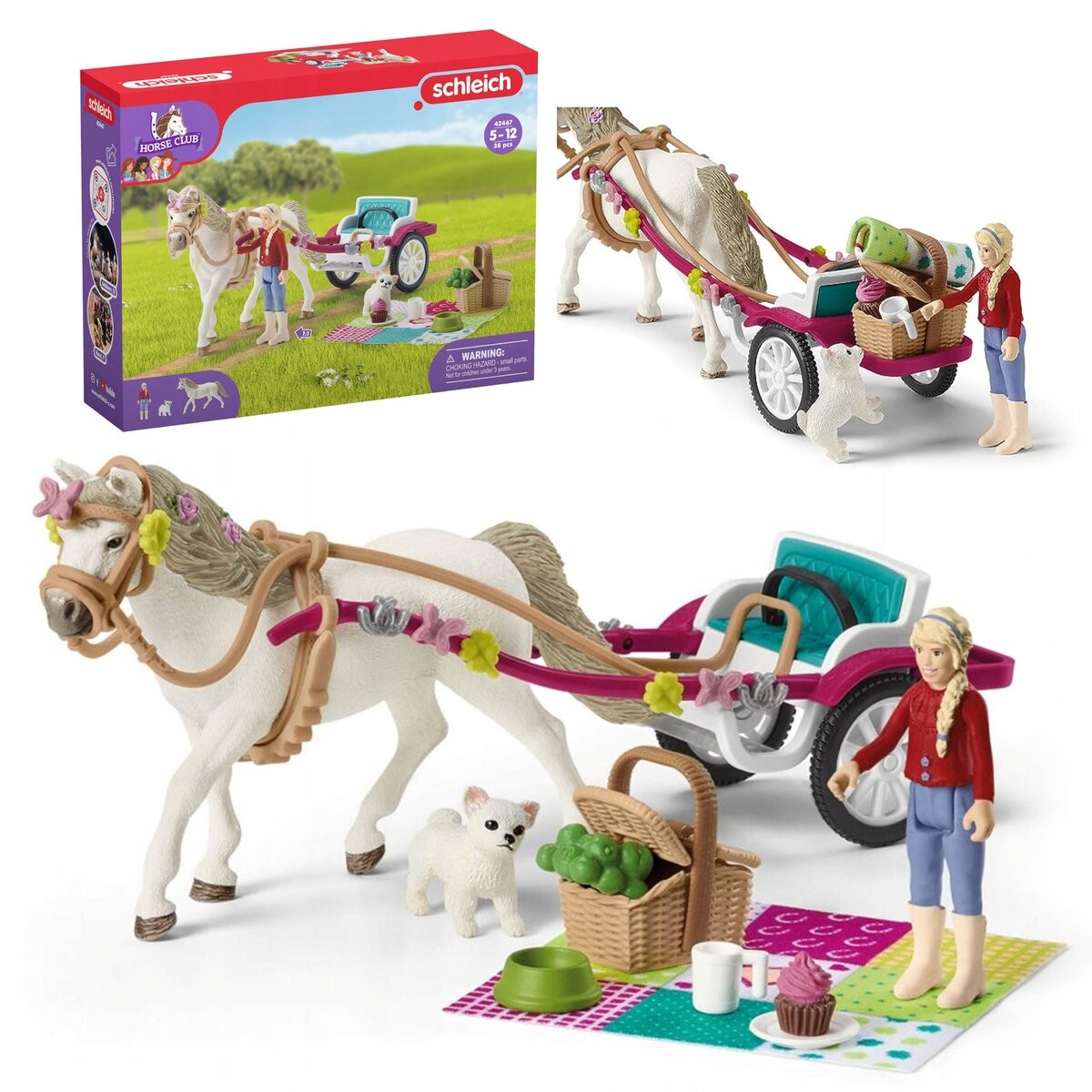 

SLH42467 Schleich Horse Club - Коляска для великолепного конного шоу, фигурки для детей 5+