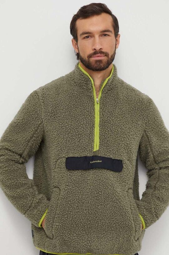 

Спортивная толстовка RealFleece Merino с высоким ворсом Icebreaker, зеленый