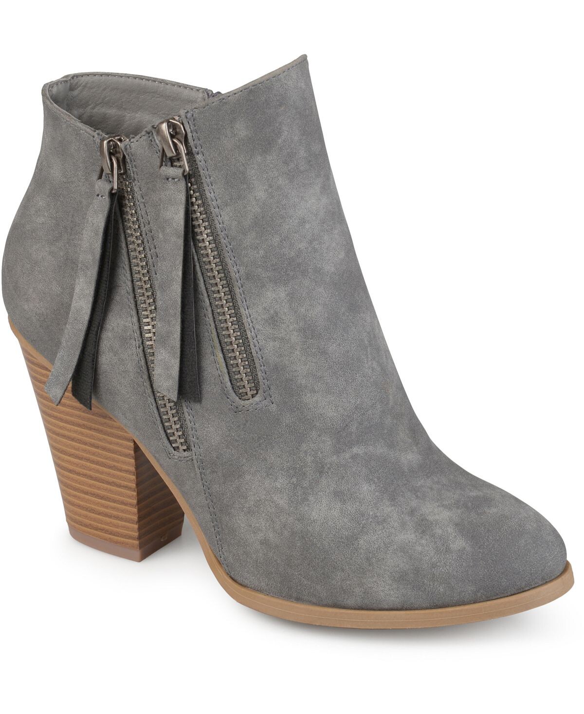 

Женские ботинки Vally на молнии Journee Collection, серый