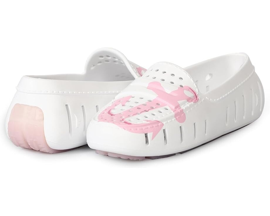 Лоферы Floafers Posh Driver Print, цвет White/Rose Quartz Anchor