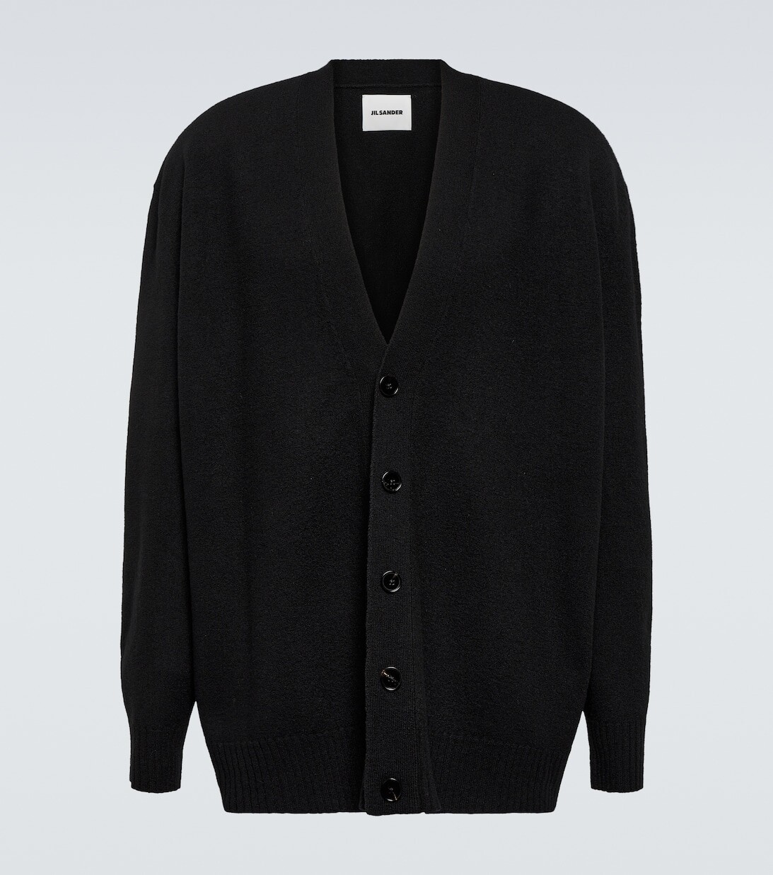 

Шерстяной кардиган Jil Sander, черный