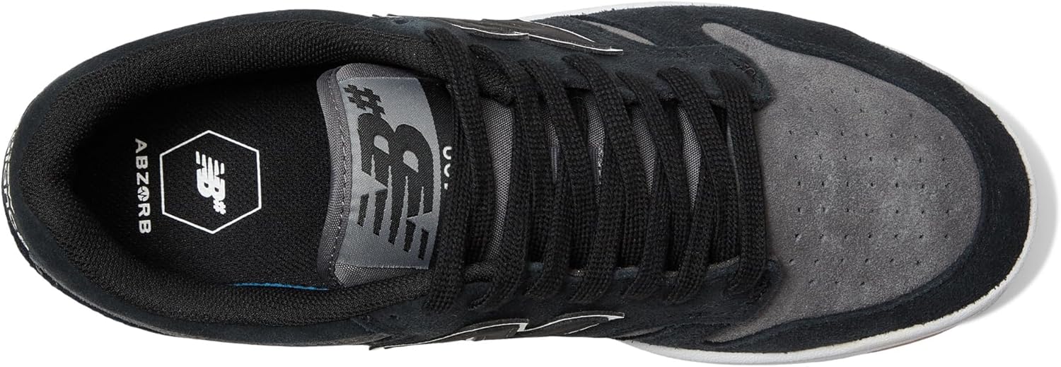 Кроссовки для скейтбординга New Balance Unisex-Adult 480, Black/Grey — фото 2